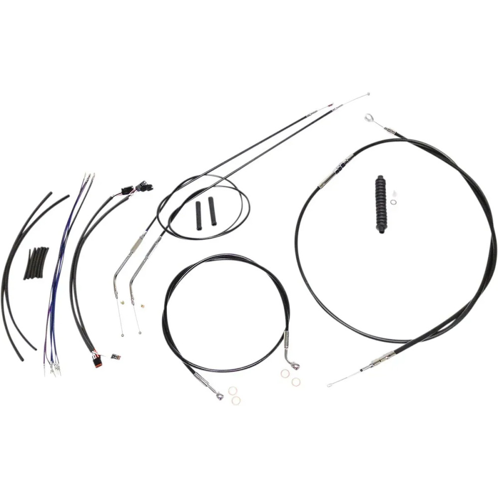 XR Handlebar Installation Kit — 10" - 12" handlebar height, ape hanger, black, chrome