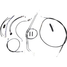 XR Handlebar Installation Kit — 10" - 12" handlebar height, ape hanger, Black, Chrome