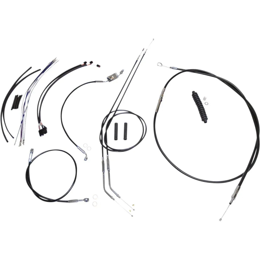 XR Handlebar Installation Kit — 10" - 12" handlebar height, ape hanger, Black, Chrome