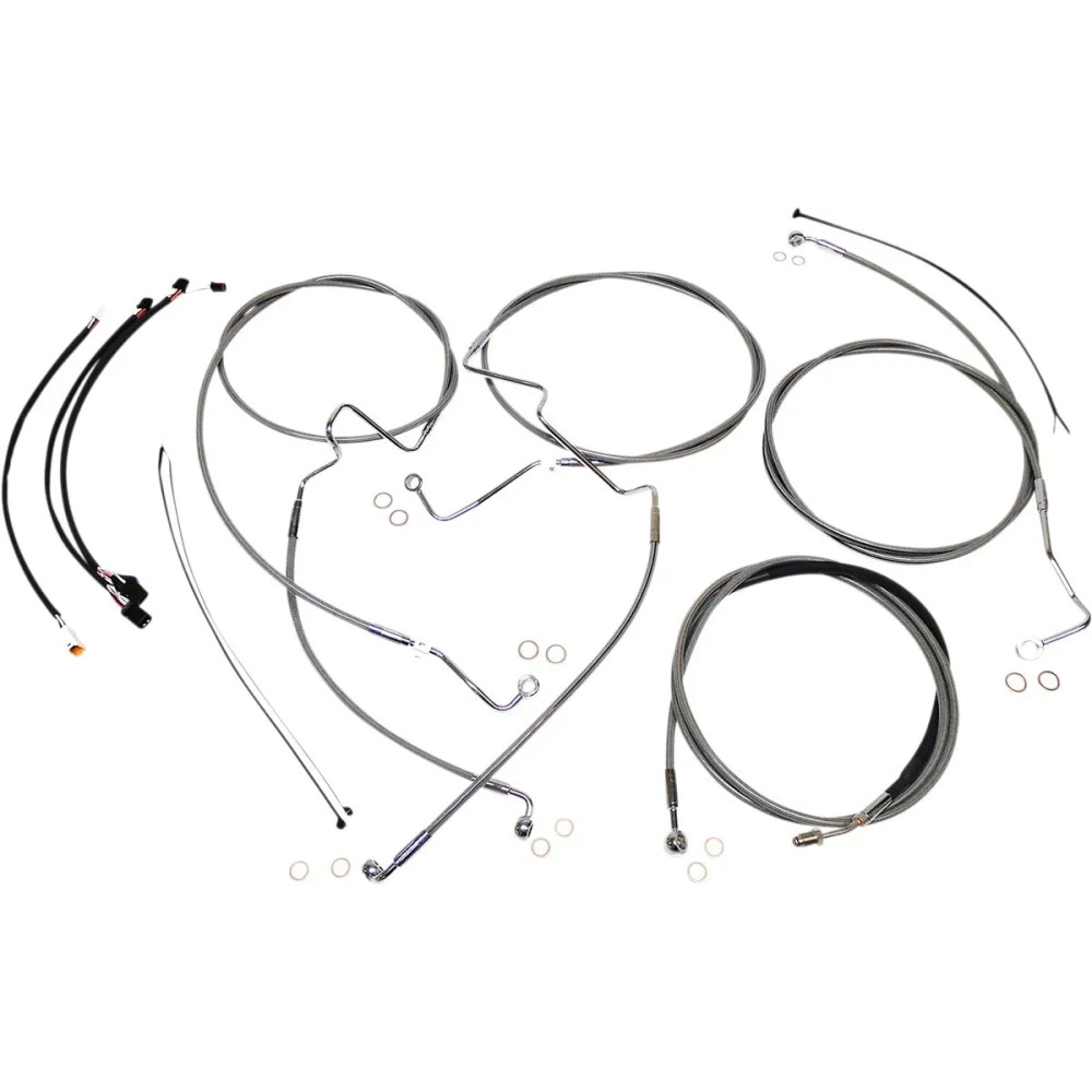 XR Handlebar Installation Kit — 12"–14" handlebar height, ape hanger, Chrome