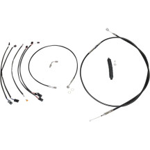 XR Handlebar Installation Kit — 12"–14" handlebar height, ape hanger, Black, Chrome