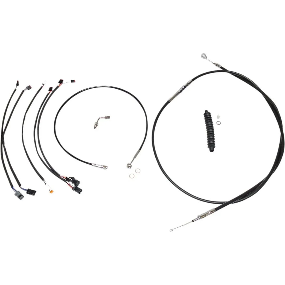 XR Handlebar Installation Kit — 12"–14" handlebar height, ape hanger, Black, Chrome