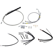 Handlebar Cable and Brake Line Kit for Burly Ape Handlebars — Fits 16" handlebars, Ape hanger