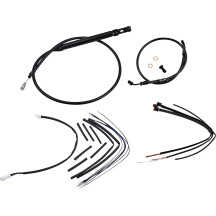 Jail Bar Cable Kit — Fits 14" handlebars, ABS, Black