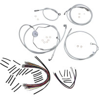 Sterling Chromite II® Designer Handlebar Installation Kit — Fits 15" - 17" handlebars, Ape Hanger, Chrome