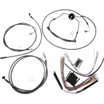 Black Pearl™ Designer Handlebar Installation Kit — Ape hanger, 15–17 in height, Black