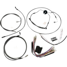 Black Pearl™ Designer Handlebar Installation Kit — Fits 12"–14" handlebars, Ape Hanger, Black