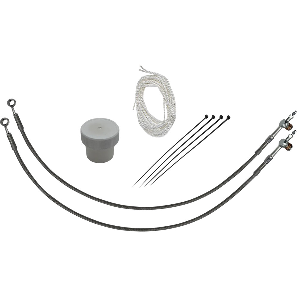 Kit de instalación de controles — 30.5 cm (12") altura del manillar, Ape Hanger, plateado pulido