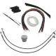 Kit de instalación de control — Compatible con manillar 40,5 cm (16\"), Ape Hanger, Plata pulida
