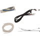 Kit de instalación de controles — Compatible con manillares de 10"–12", Ape Hanger, plateado pulido