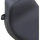 Asiento individual — Negro, 12 pulg L x 11 pulg A, 19 pulg total, requiere perforación