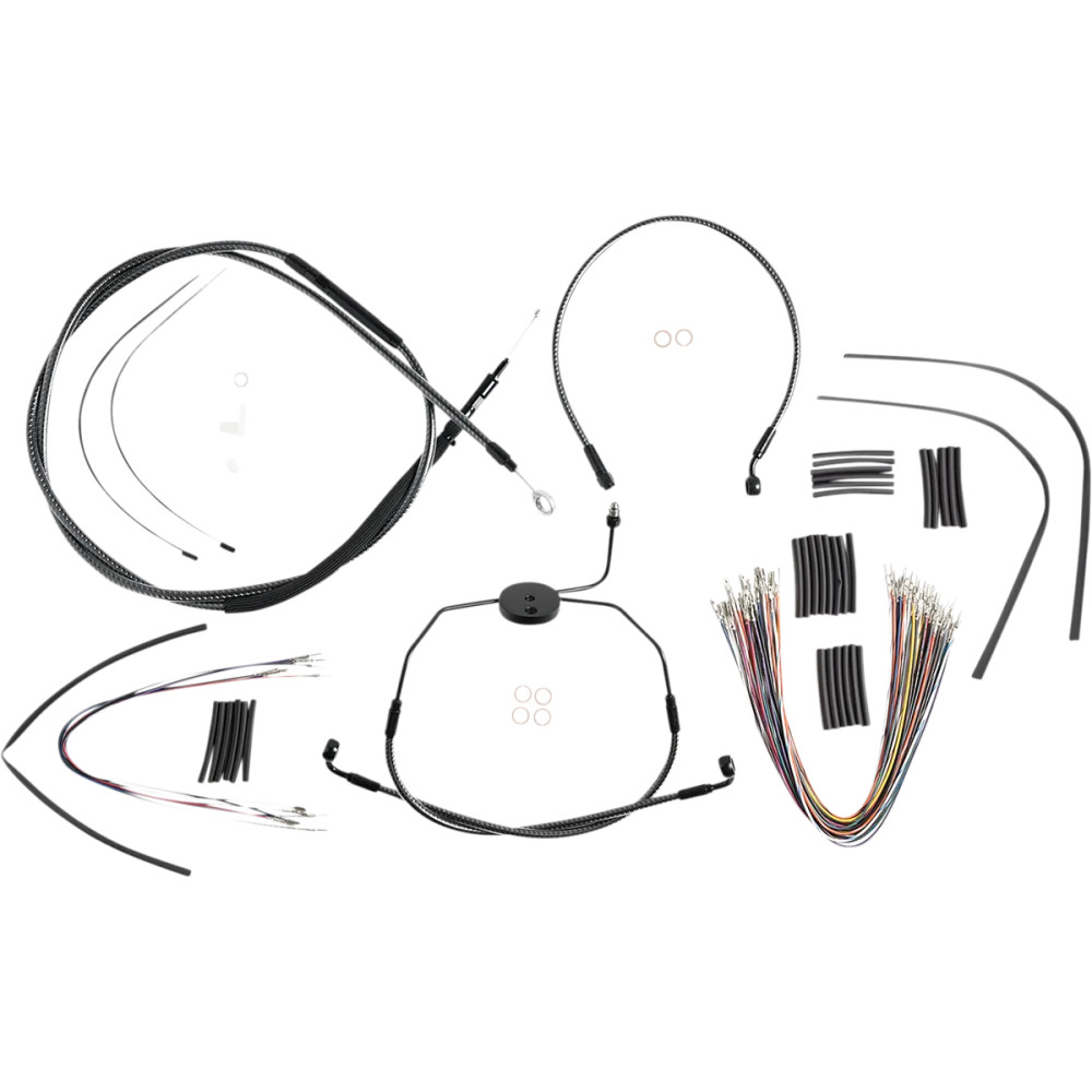 KARBONFIBR Designer Handlebar Installation Kit — 12"–14" ape hanger, carbon fiber