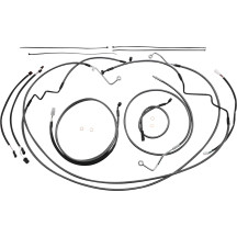 KARBONFIBR Designer Handlebar Installation Kit — 12"–14" tall-rise fit, carbon fiber, silver