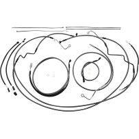 KARBONFIBR Designer Handlebar Installation Kit — 12"–14" tall-rise fit, carbon fiber, silver