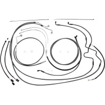 KARBONFIBR Designer Handlebar Installation Kit — 38–43 cm (15–17 in) handlebar height, Carbon Fiber/Silver