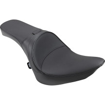 Asiento de cuero estilo solo de una pieza — 73 cm (28-3/4"), negro