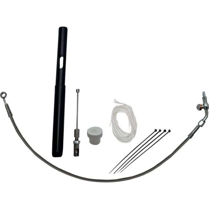 Kit de instalación de control — 35.5 cm (14\") para manillar, Ape Hanger, plateado pulido