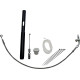 Kit de instalación de control — 35.5 cm (14\") para manillar, Ape Hanger, plateado pulido