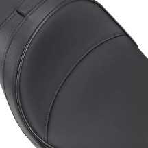 Asiento de cuero estilo solo de una pieza — 73 cm (28-3/4"), negro