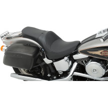 Asiento de cuero estilo solo de una pieza — 73 cm (28-3/4"), negro