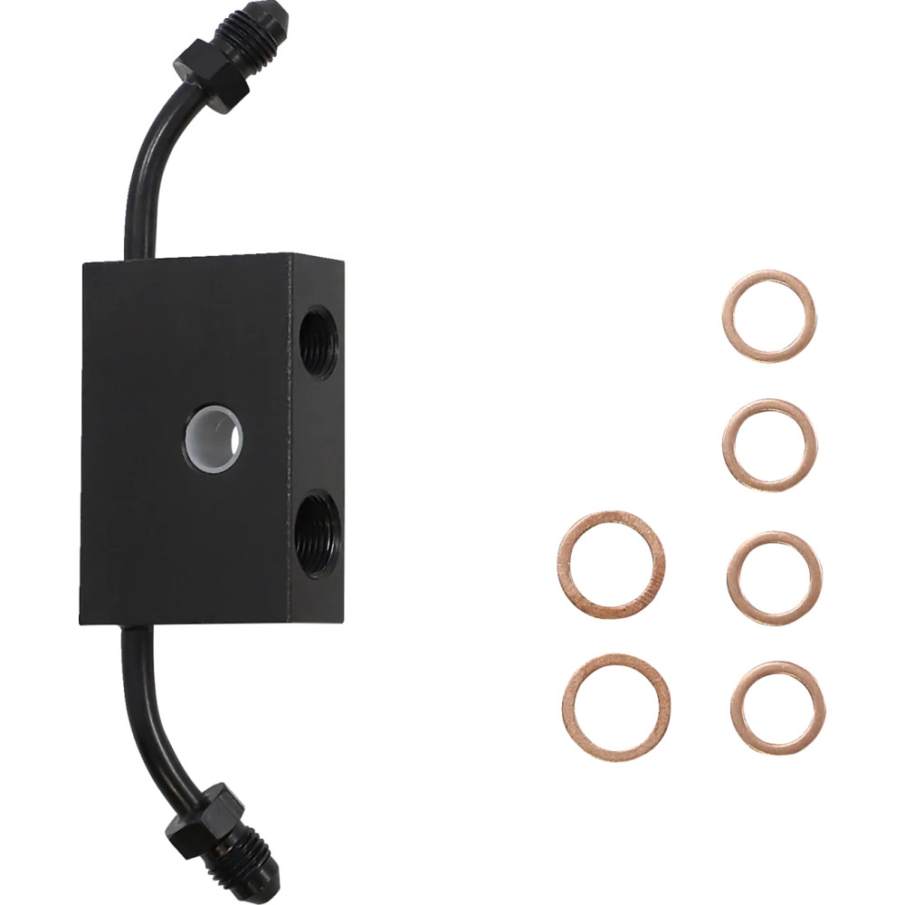 Kit estándar Midnight de cables trenzados para manillar/líneas de freno — altura del manillar 15"–17", Ape Hanger, negro