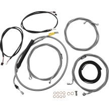 Kit completo de cables Plug-and-Play — Compatible con manillares de 12"–14", ABS, acabado natural