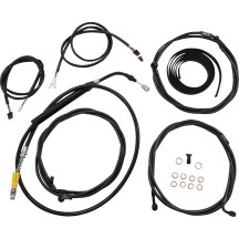 Kit completo Plug-and-Play de cables — Compatible con manillares 12"–14", negro