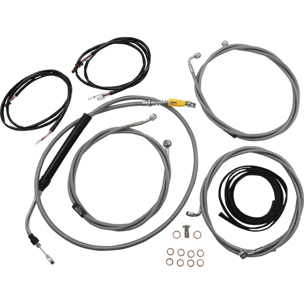 Kit completo de cables Plug-and-Play — Compatible con altura de manillar 45.5–51 cm (18"–20")
