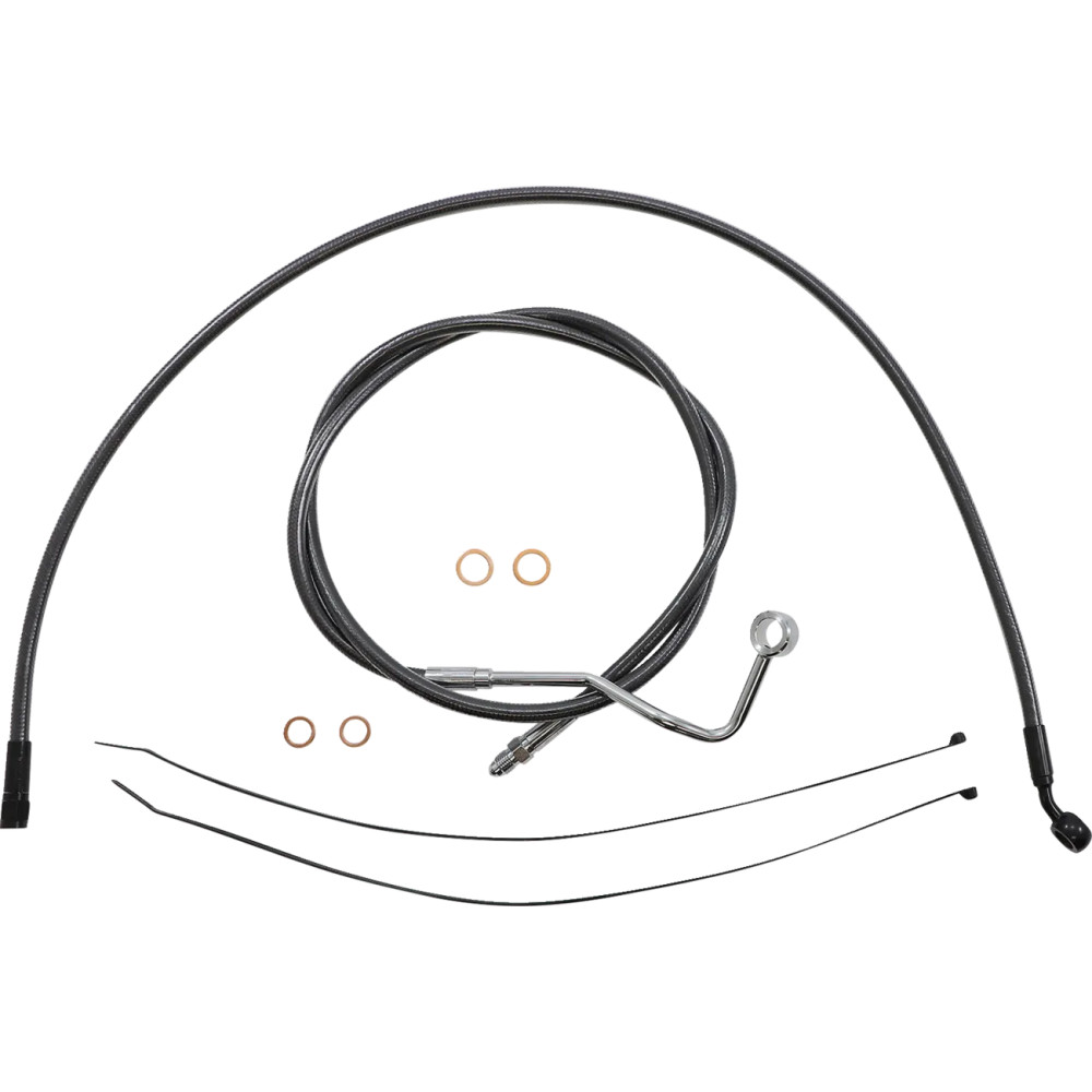 Black Pearl™ Designer Handlebar Installation Kit — Ape Hanger, 18"–20", Black