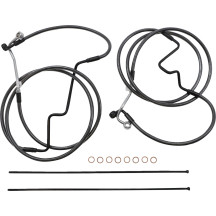 Black Pearl™ Designer Handlebar Installation Kit — Ape Hanger, 18"–20", Black