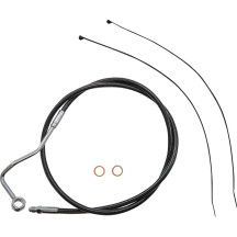 Black Pearl™ Designer Handlebar Installation Kit — 18–20 in (45.5–51 cm), Ape Hanger, Black