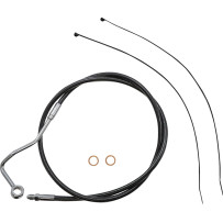 Black Pearl™ Designer Handlebar Installation Kit — 18–20 in (45.5–51 cm), Ape Hanger, Black