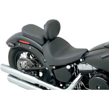 Backrest Compatible Solo Seat — 49.5 cm (19-1/2") overall, 32.5 cm (12-3/4") driver length, 33 cm (13") width, Black