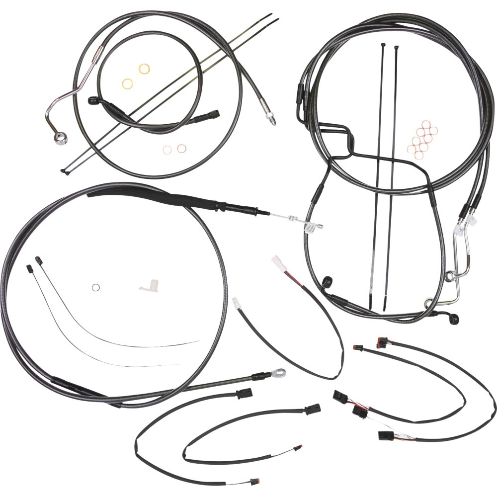 Black Pearl™ Designer Handlebar Installation Kit — 12"–14" fit, Black