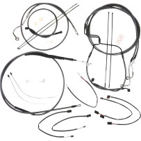 Black Pearl™ Designer Handlebar Installation Kit — 38–43 cm (15–17"), ape hanger, black