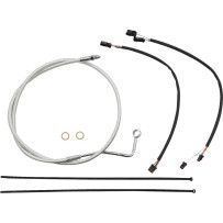 Sterling Chromite II® Designer Handlebar Installation Kit — Ape hanger, 30.5–35.5 cm (12"–14"), Chrome