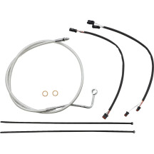 Sterling Chromite II® Designer Handlebar Installation Kit — 18"–20", ape hanger, chrome, clear-coated