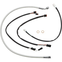 Sterling Chromite II® Designer Handlebar Installation Kit — 18"–20" handlebar height, Ape hanger, Chrome