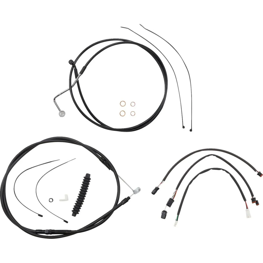 XR Handlebar Installation Kit — Ape hanger, 12"–14" (30.5–35.5 cm), Black