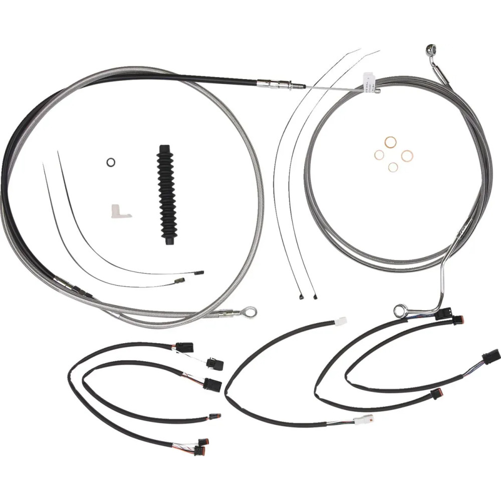 XR Handlebar Installation Kit — Ape hanger, 12"–14" height, Chrome