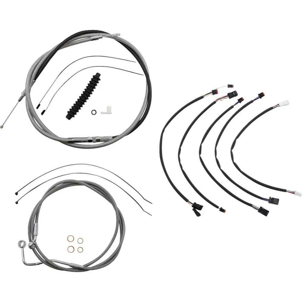 XR Handlebar Installation Kit — 38 cm–43 cm (15"–17"), Ape Hanger, Chrome