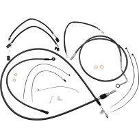 Black Pearl™ Designer Handlebar Installation Kit — Ape hanger, 38–43 cm (15"–17"), Black