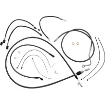 Black Pearl™ Designer Handlebar Installation Kit — Ape hanger, 12–14 in risers (30.5–35.5 cm)