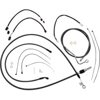 Black Pearl™ Designer Handlebar Installation Kit — 15"–17" (38–43 cm), Ape hanger, Black