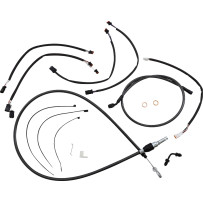 Black Pearl™ Designer Handlebar Installation Kit — Ape hanger, 12"–14" risers, ABS