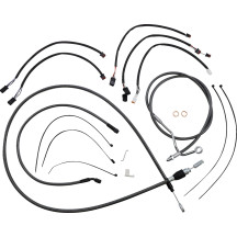 KARBONFIBR Designer Handlebar Installation Kit — Ape hanger, 12"-14", Carbon Fiber