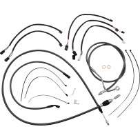 KARBONFIBR Designer Handlebar Installation Kit — Ape hanger, 12"-14", Carbon Fiber