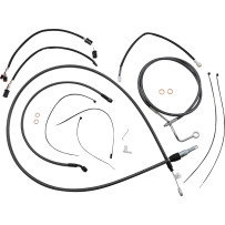 KARBONFIBR Designer Handlebar Installation Kit — Ape hanger, 15"–17" (38–43 cm), carbon fiber finish