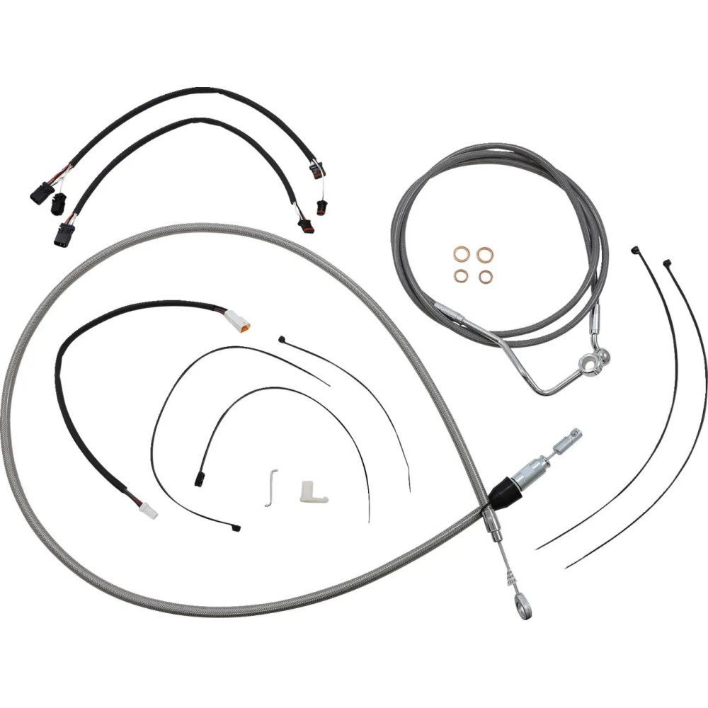 XR Handlebar Installation Kit — Fits 38–43 cm (15–17") handlebar height, Ape hanger, Chrome