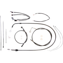 Black Pearl™ Designer Handlebar Installation Kit — 30.5 cm–35.5 cm (12"–14"), Ape hanger, Black